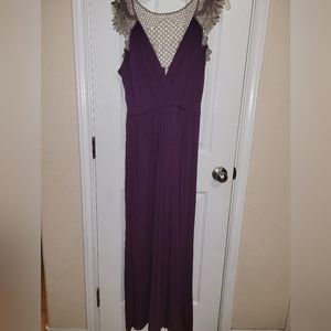 Modcloth purple maxi dress.
